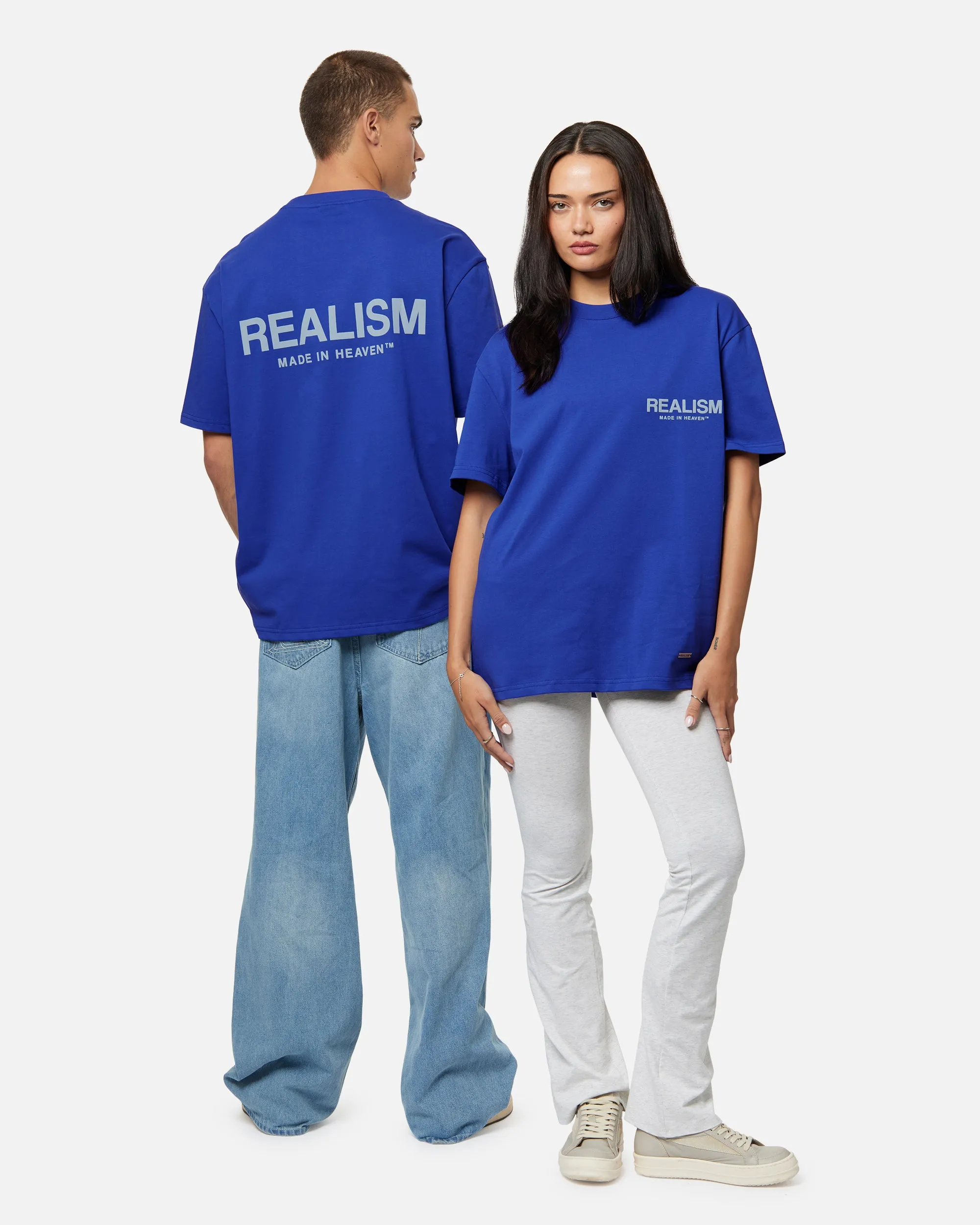 SSS REALISM HEAVEN LOGO TEE ULTRAMARINE