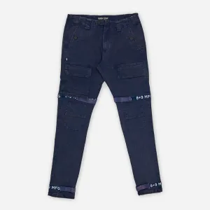 Strapped Up Vintage Washed Utility Pants Navy