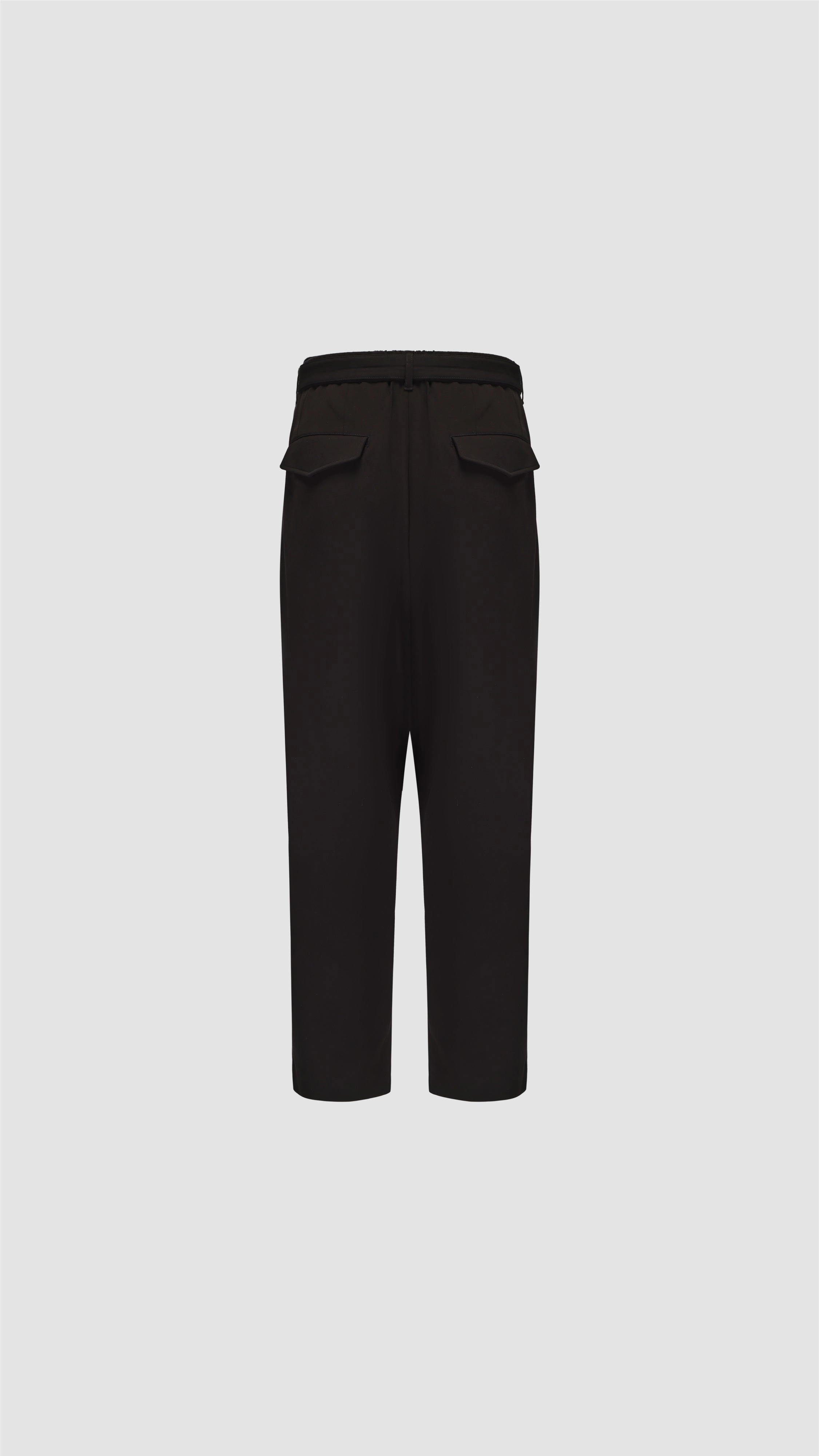 Tencil Cotton Polyester Spandex Wide Tapered Pants (P-12)