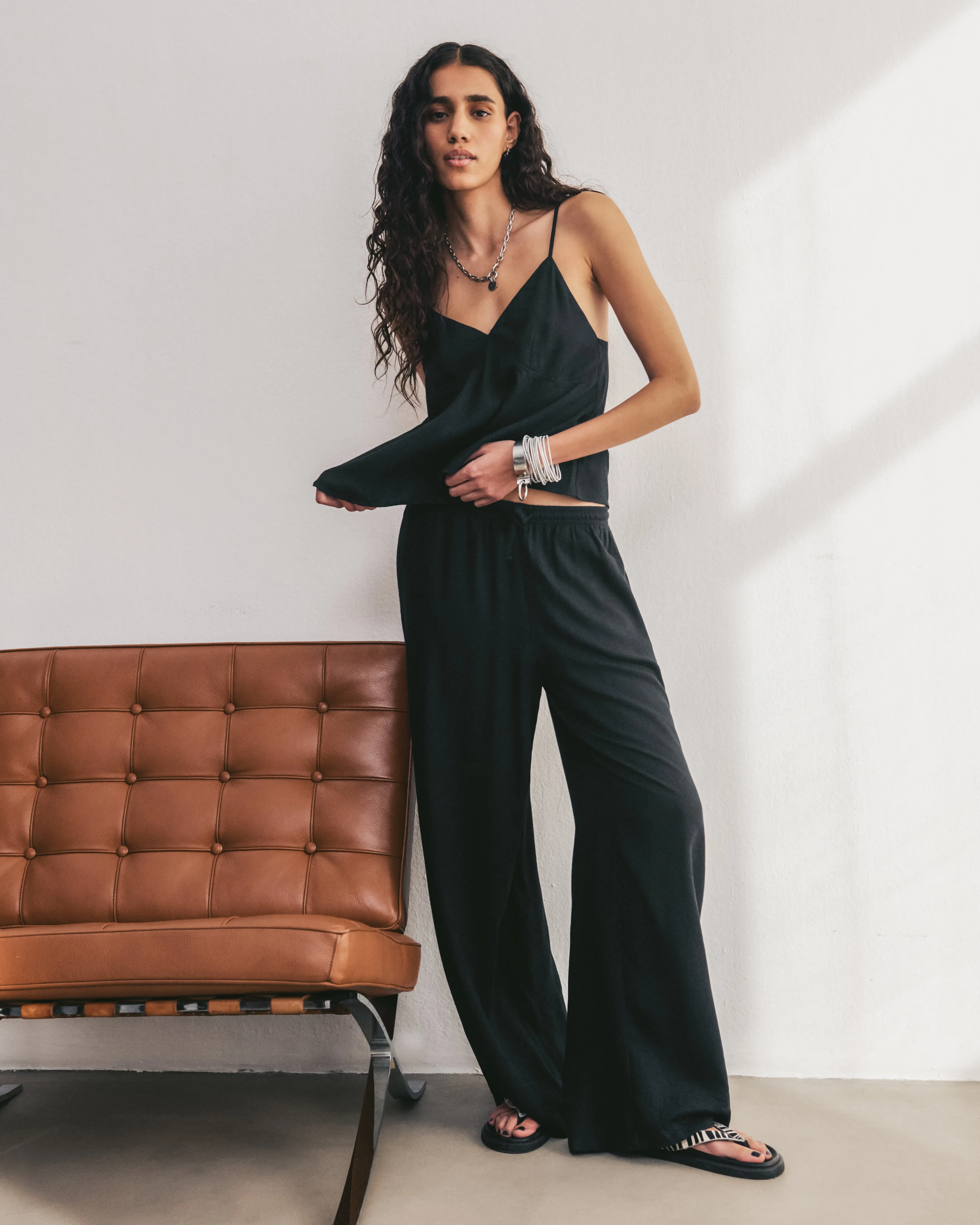 The Black Flowy Pants