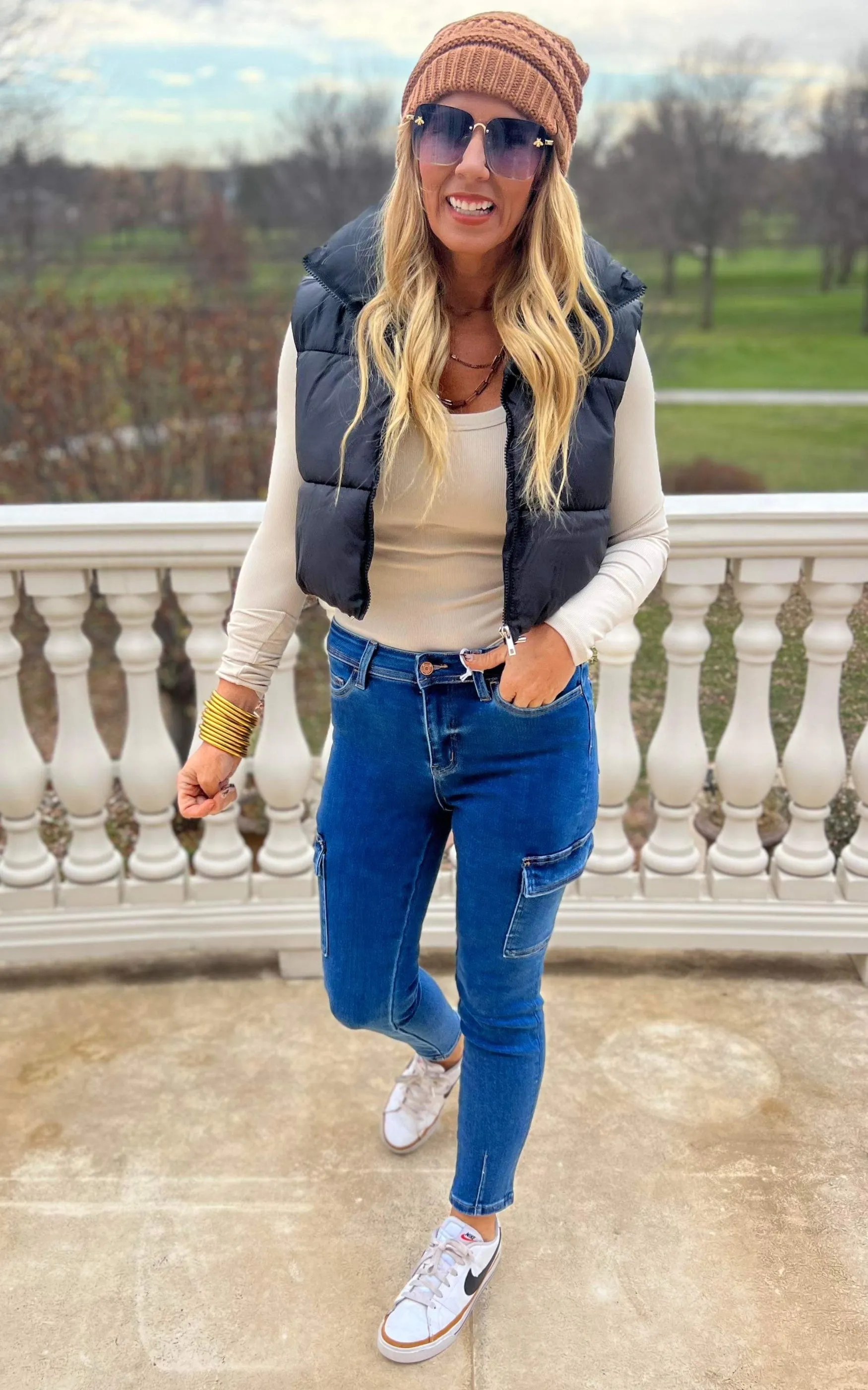 The J.Law High Rise Cargo Crop Skinny Denim Jean | Vervet - Final Sale