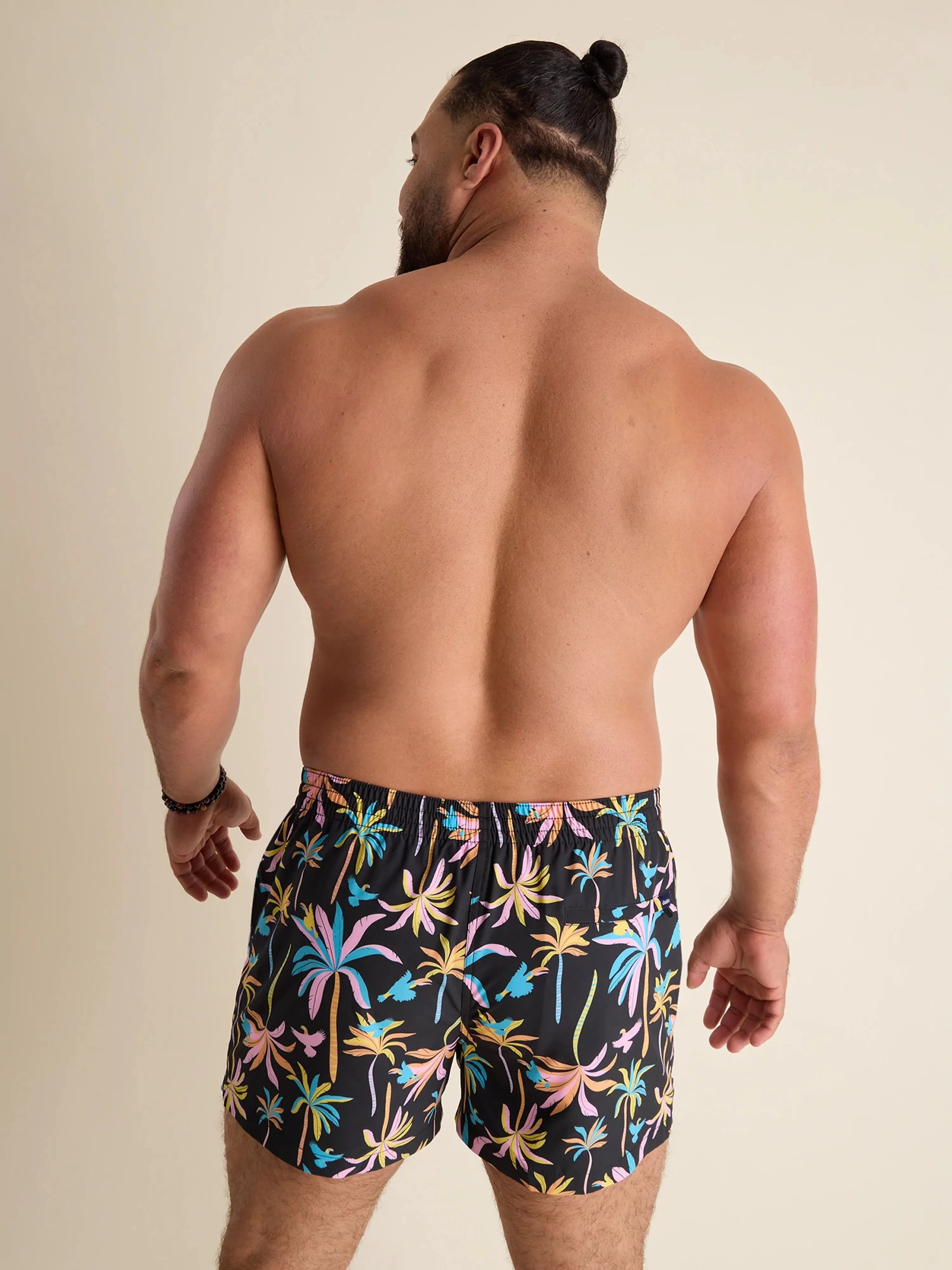 The Black Light Nights 4" (Classic Lined Swim Trunk)