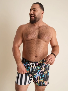 The Black Light Nights 4" (Classic Lined Swim Trunk)