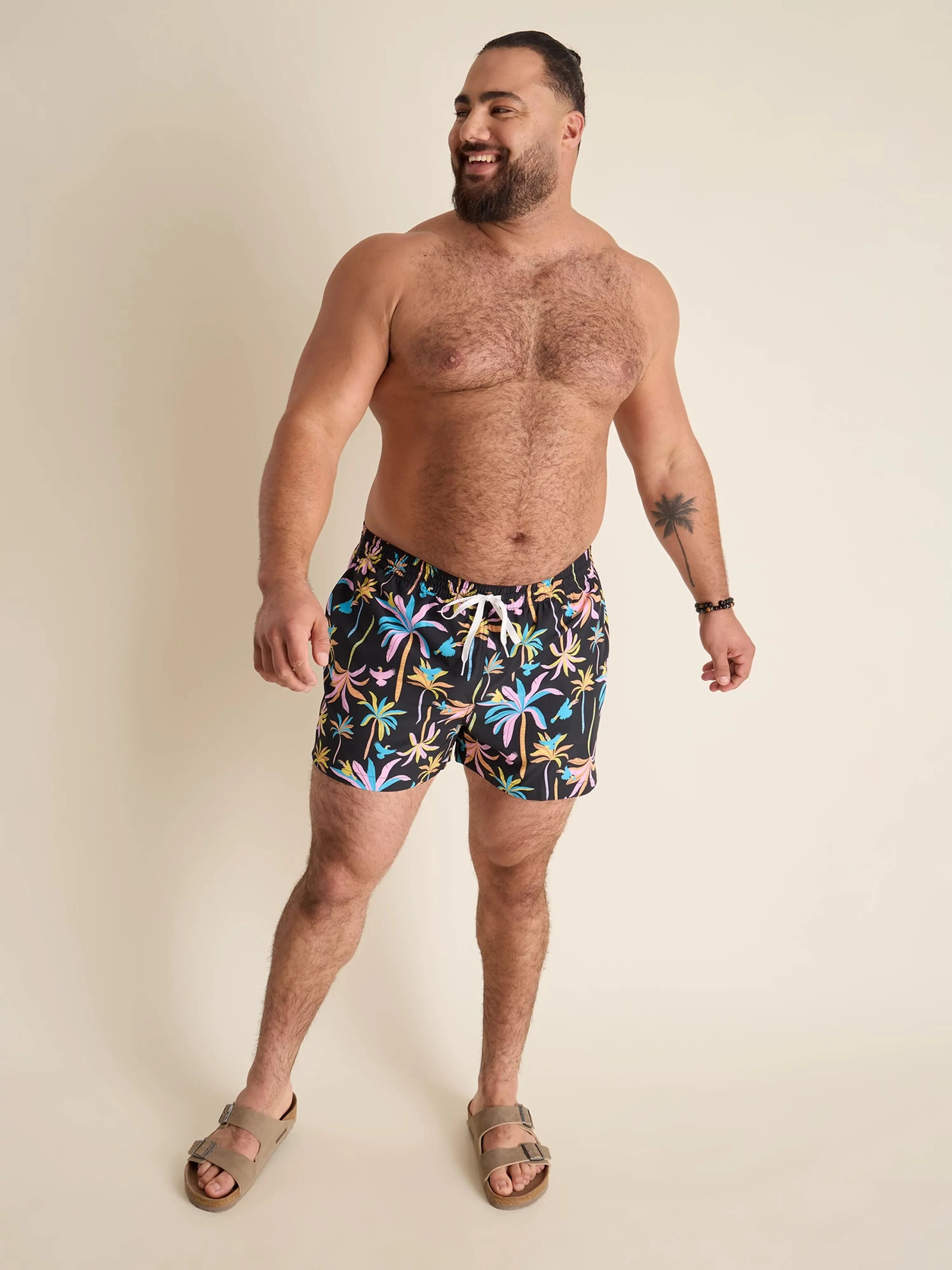The Black Light Nights 4" (Classic Lined Swim Trunk)