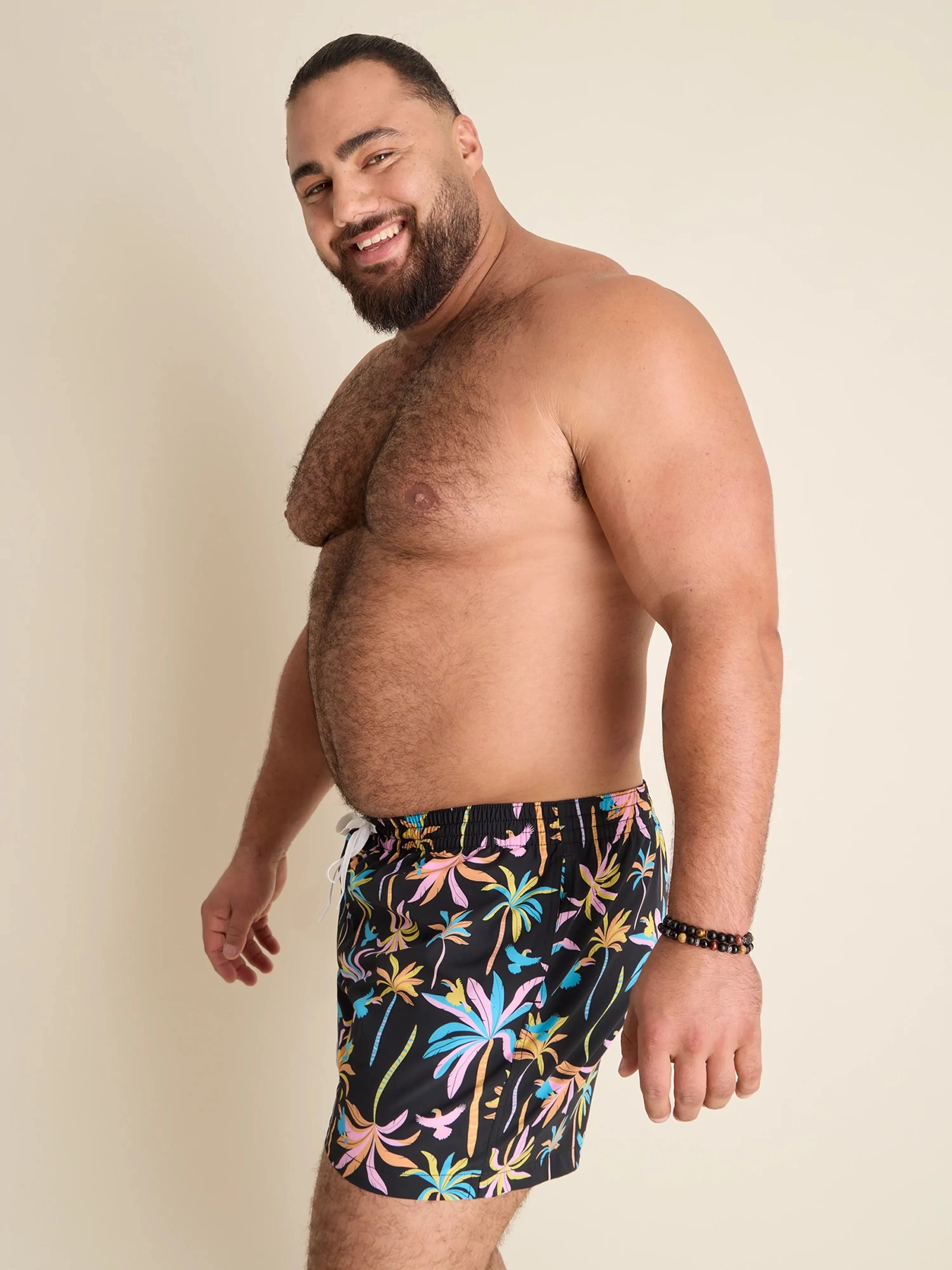 The Black Light Nights 4" (Classic Lined Swim Trunk)
