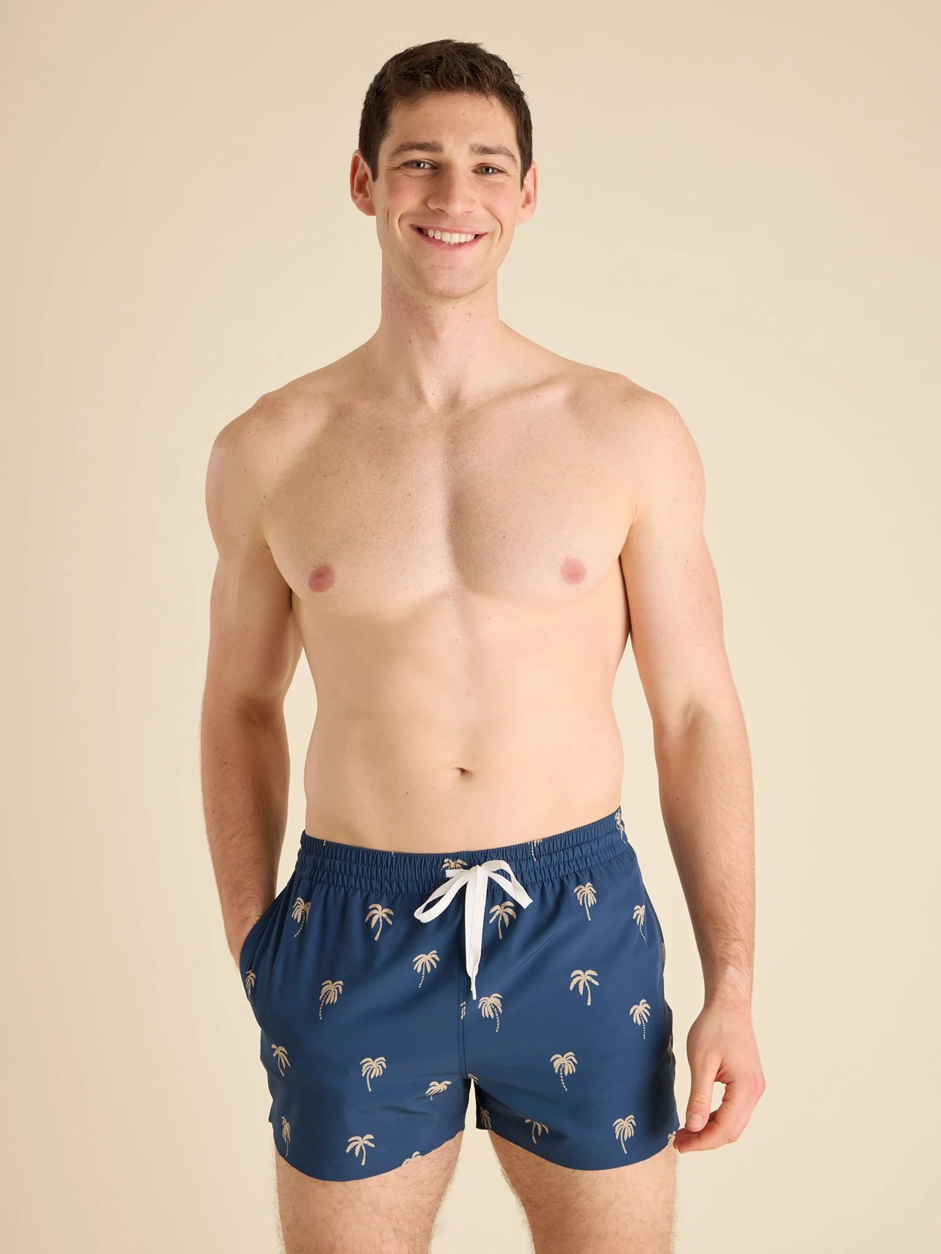The Midnight Palms 4" (Classic Swim Trunk)
