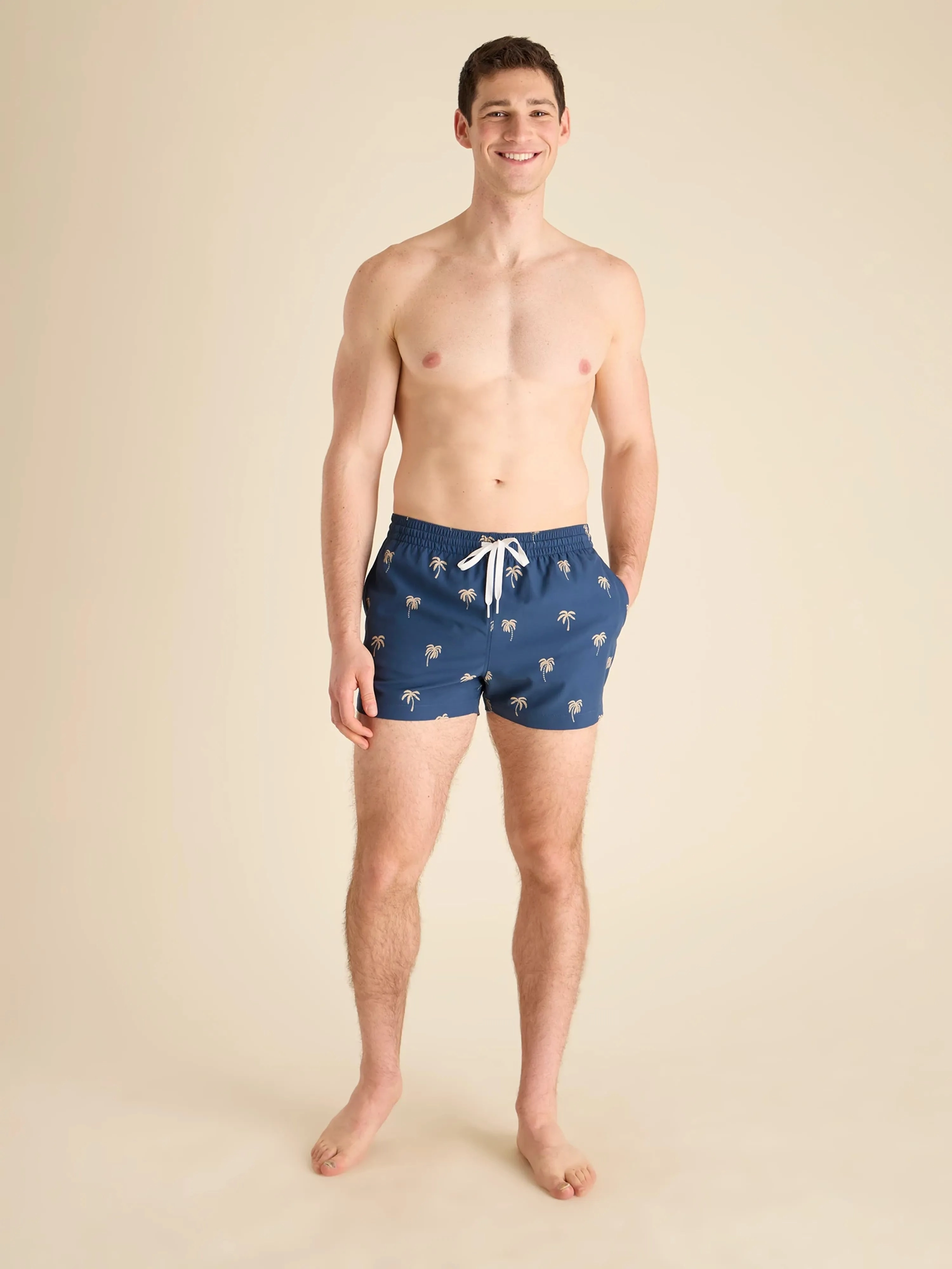 The Midnight Palms 4" (Classic Swim Trunk)