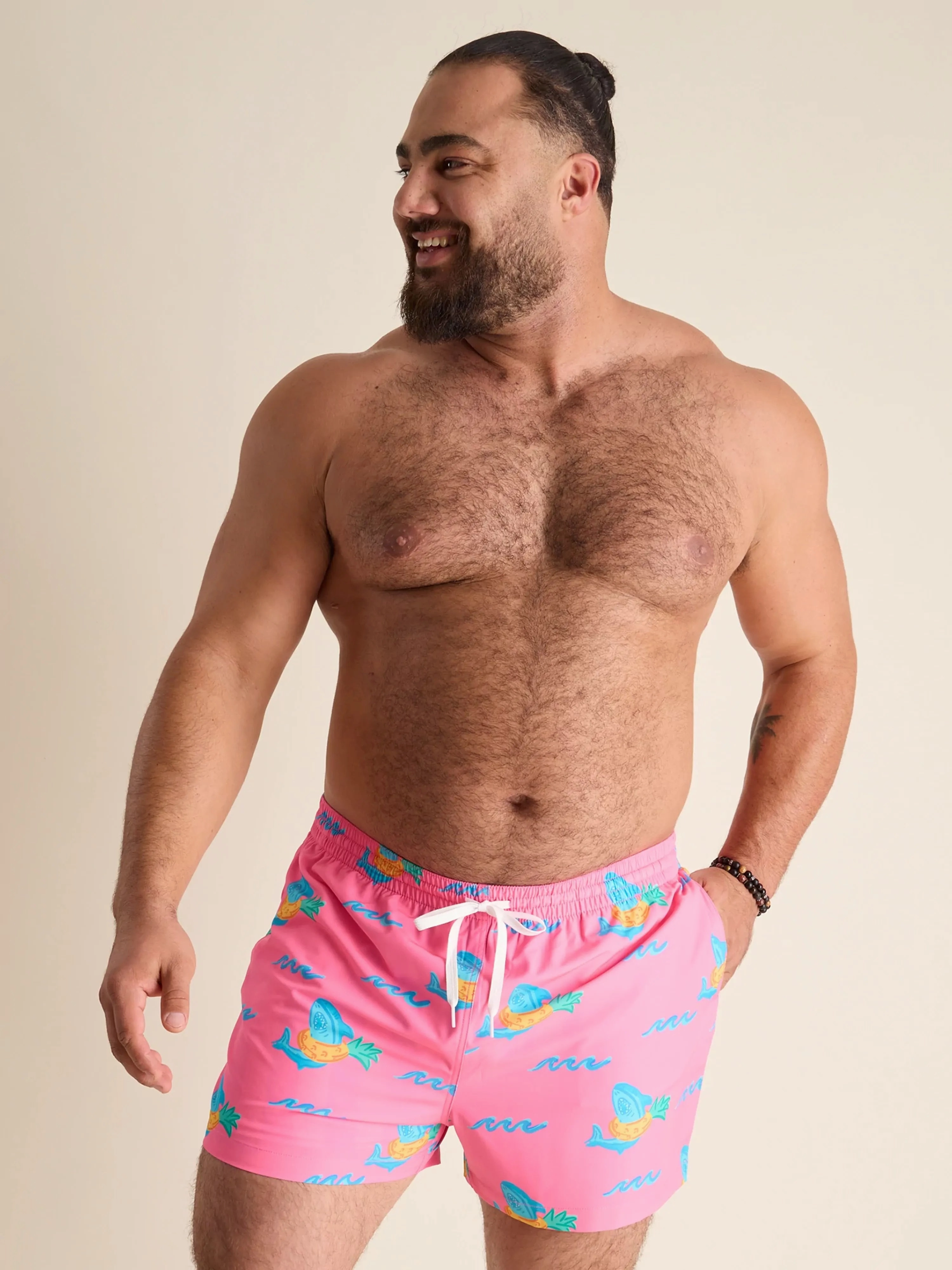 The Pineapple Floaters 4" (Classic Lined Swim Trunk)