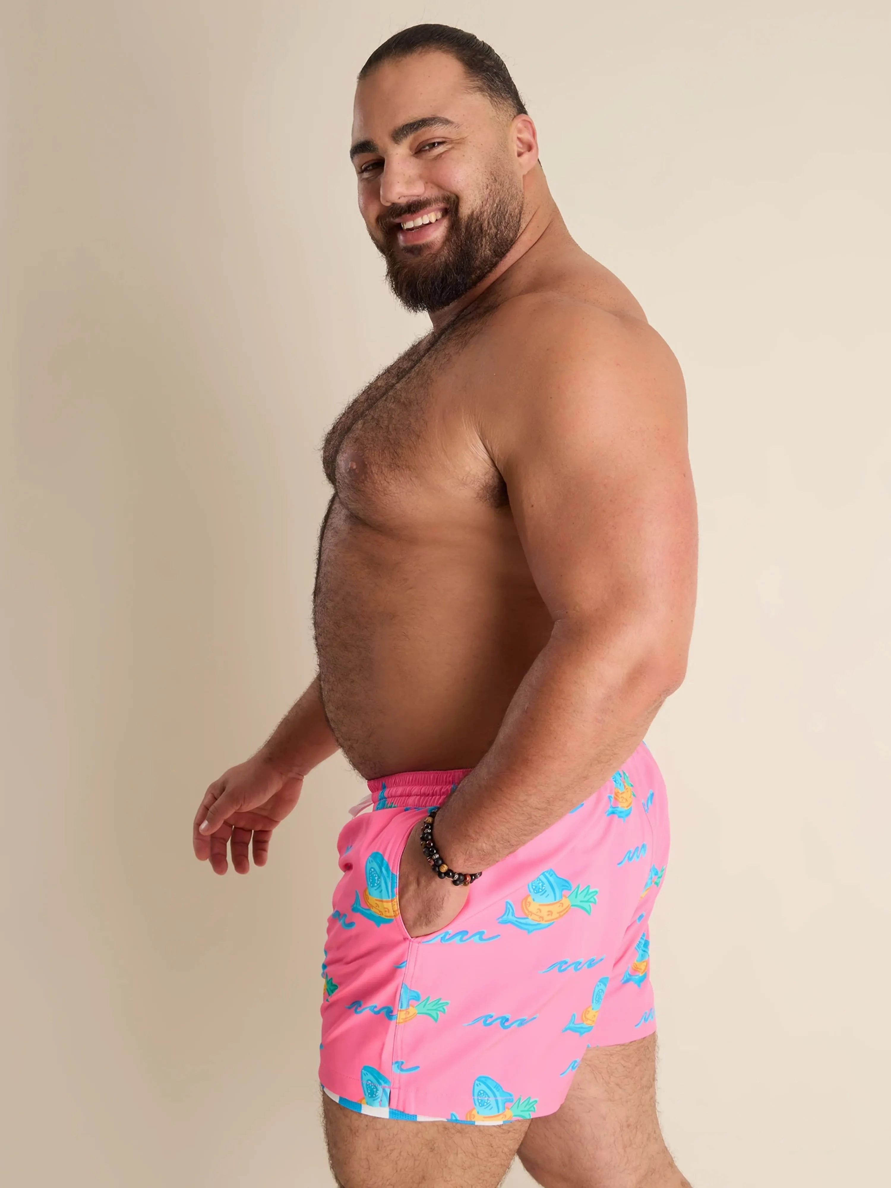 The Pineapple Floaters 4" (Classic Lined Swim Trunk)