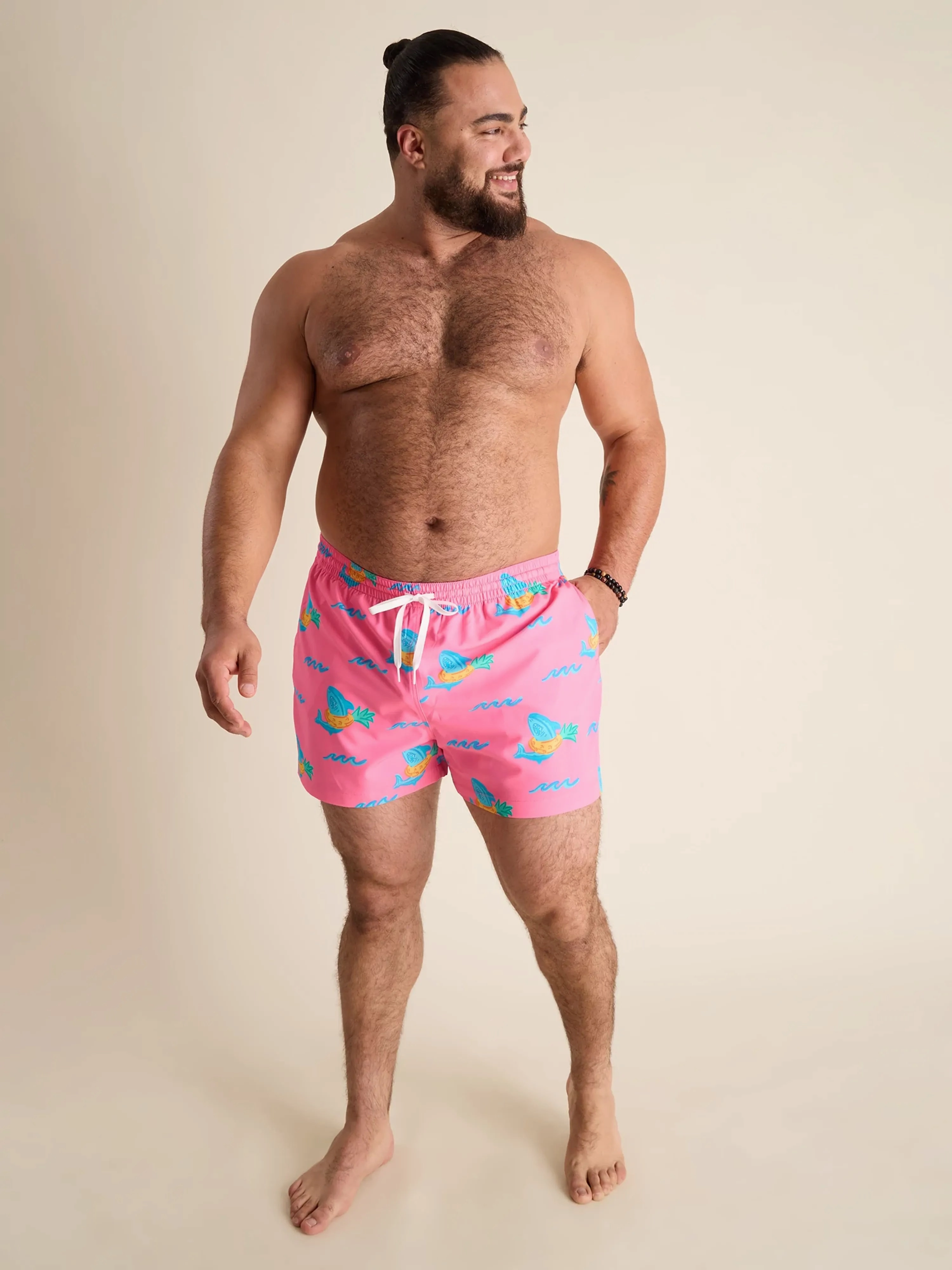 The Pineapple Floaters 4" (Classic Lined Swim Trunk)