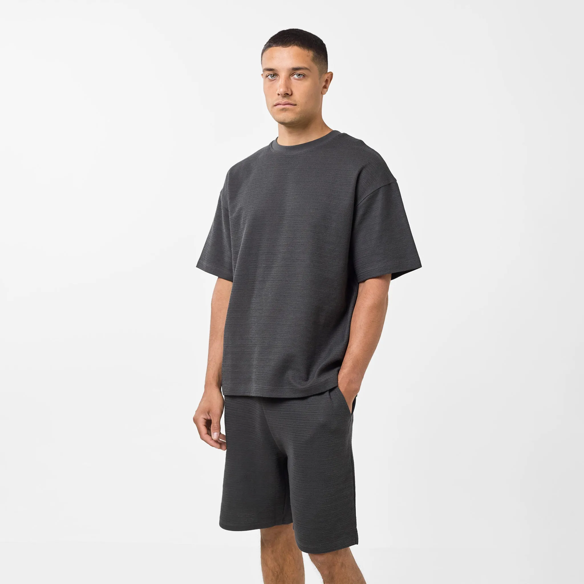 Tonal Knitted Short | Black