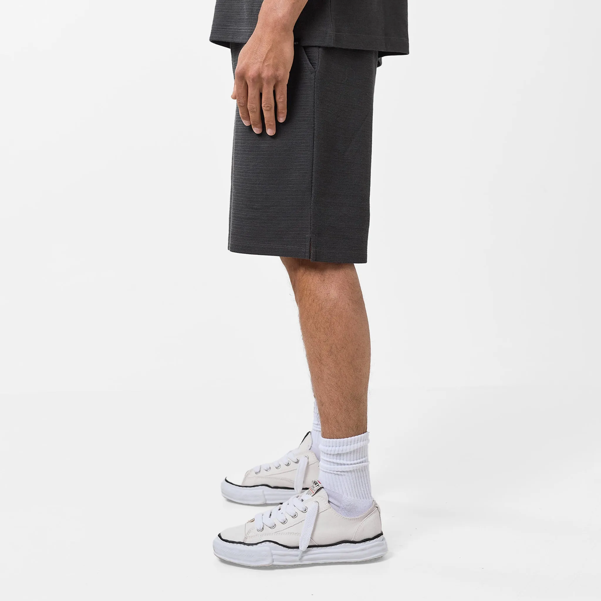 Tonal Knitted Short | Black