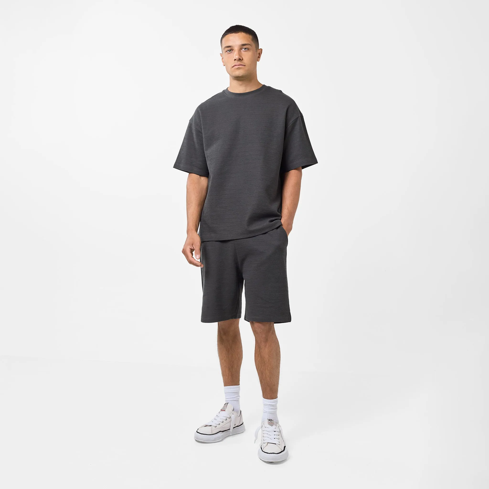 Tonal Knitted Short | Black