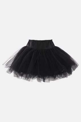 tulle and satin mini skirt