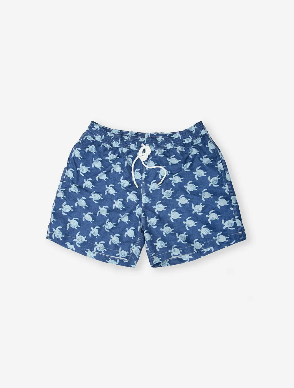 Turtle Print Swimwear Blue