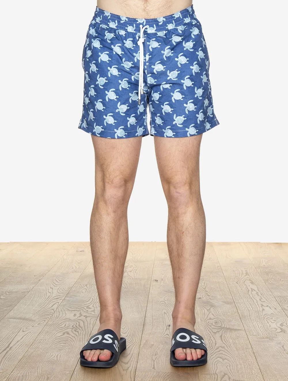 Turtle Print Swimwear Blue