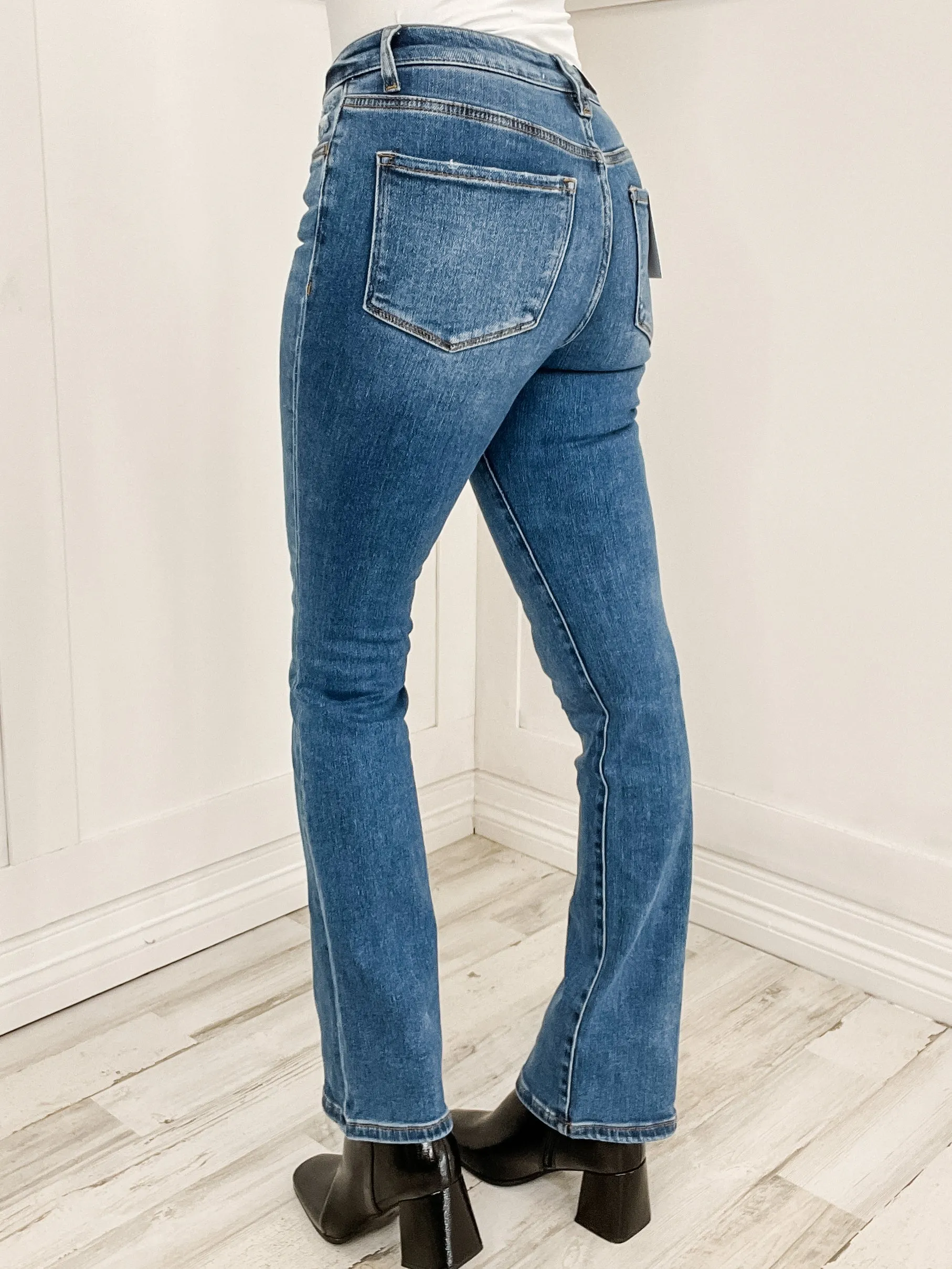 Vervet Shining High Rise Bootcut Jeans - SET A