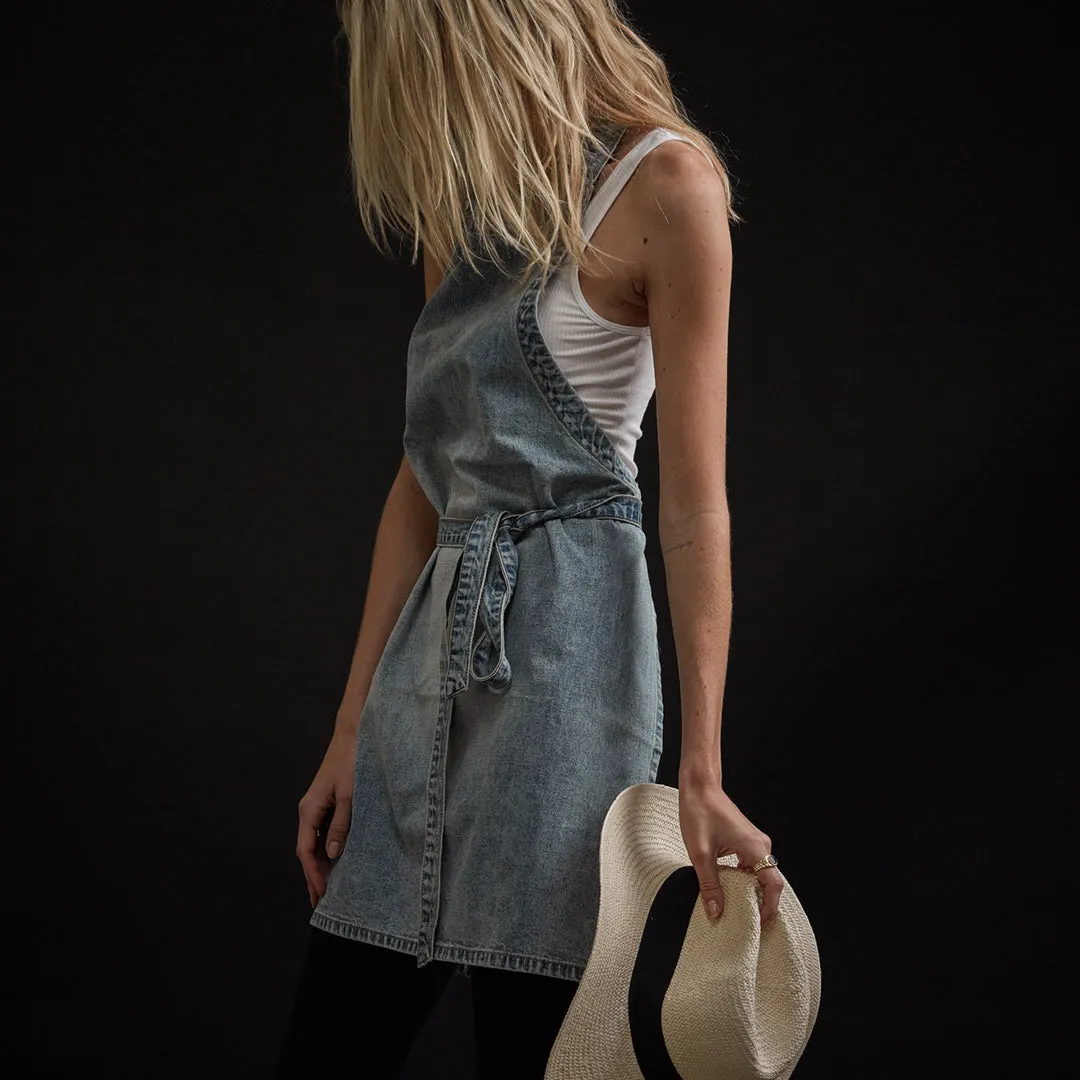 Vintage Denim Chef's Apron - Denim Wash