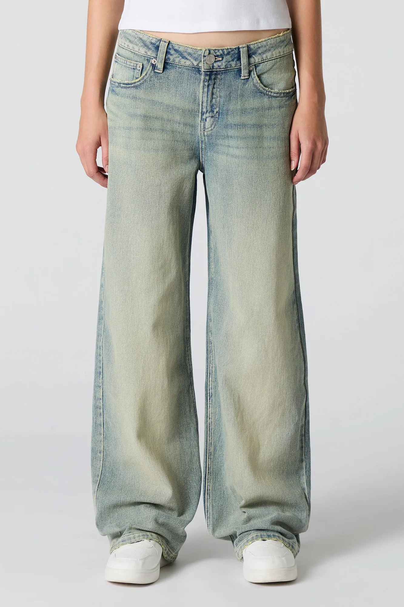 Vintage Light Wash Low Rise Skater Jean