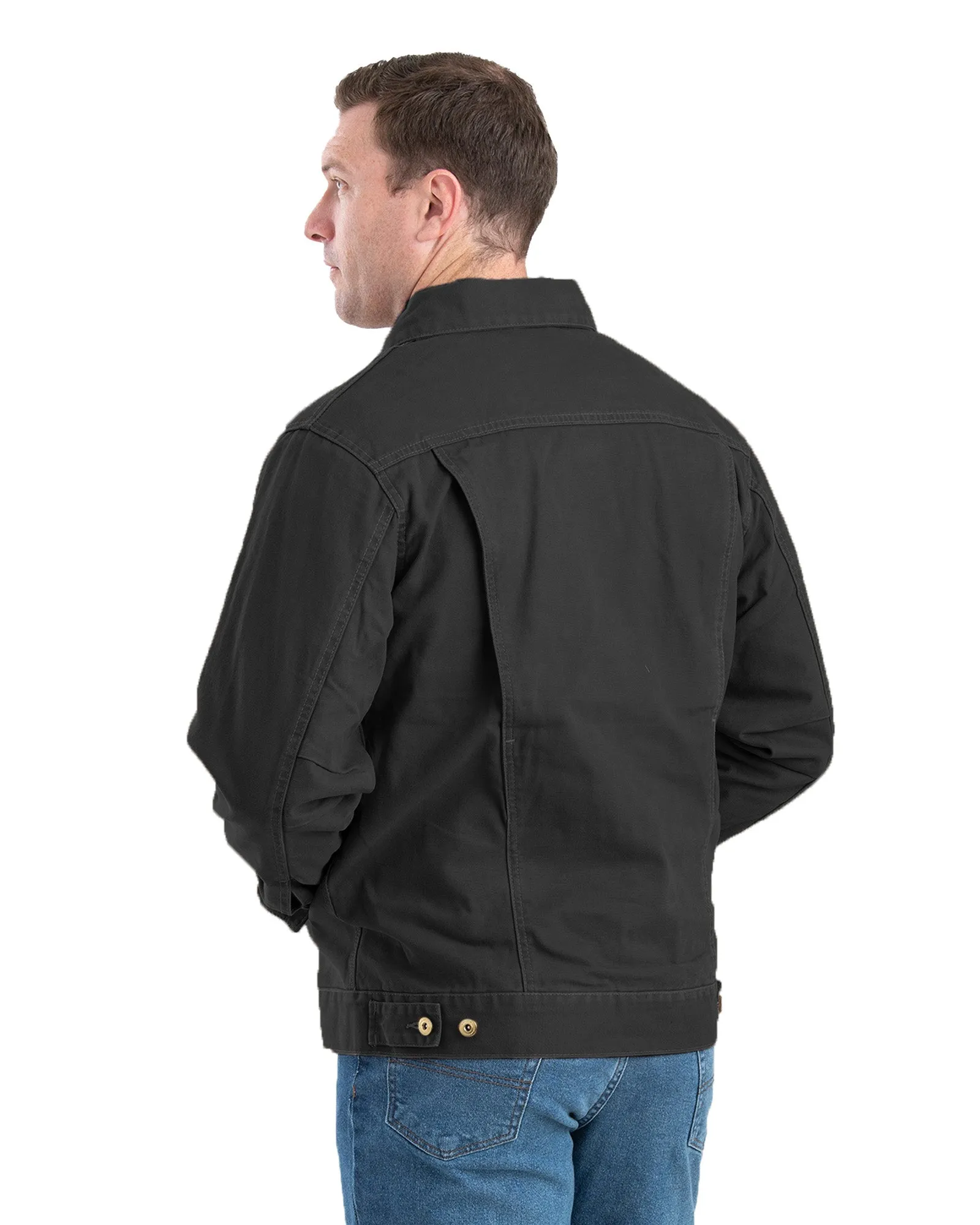 Vintage Washed Flannel-Lined Work Jacket