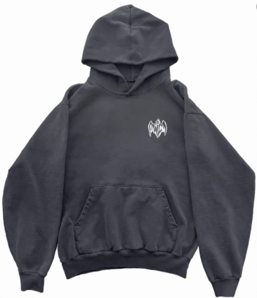 Warren Lotas 4th Horseman Stone Washed Hoodie Washed Black