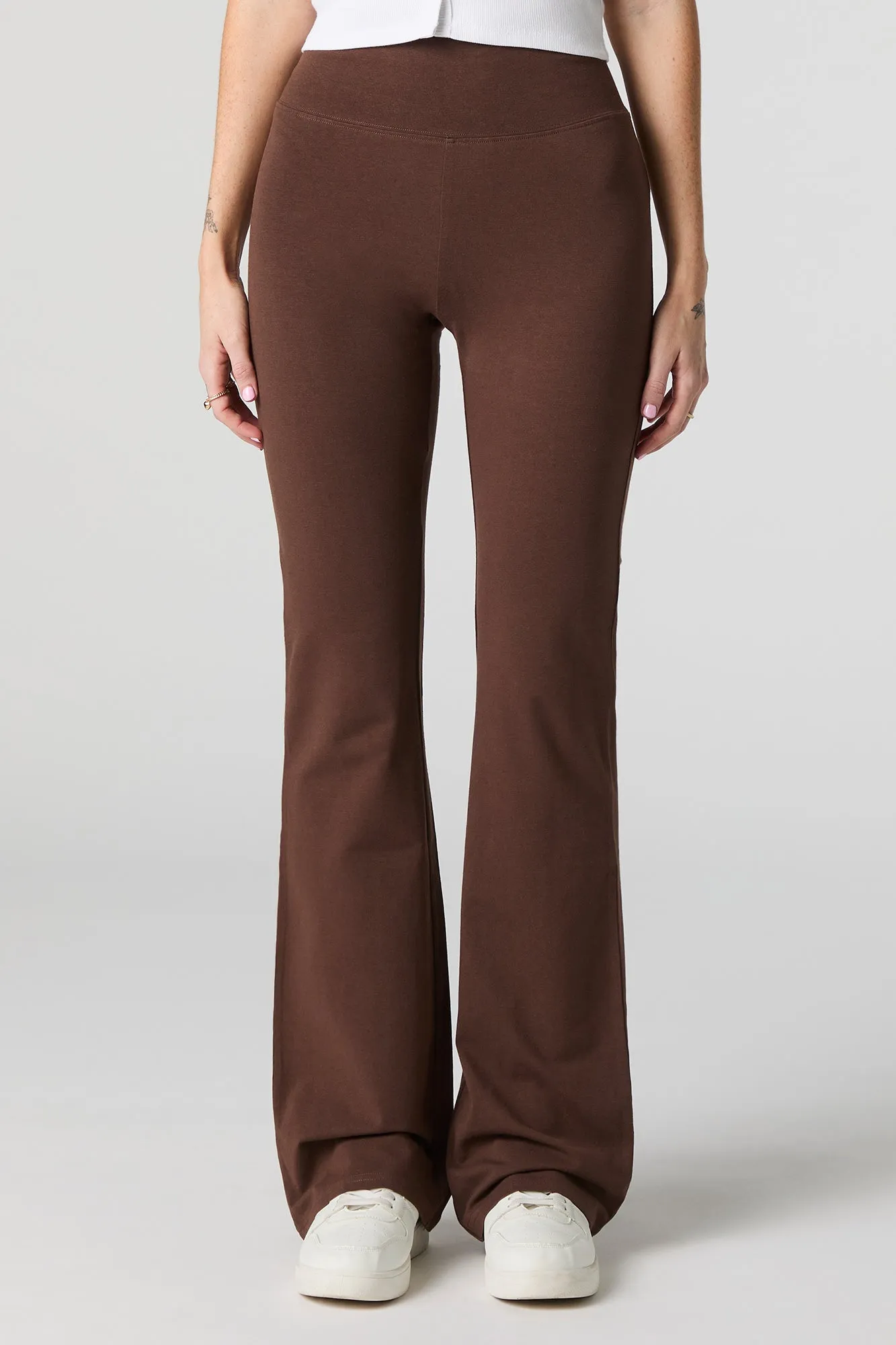 Wide Waist Flare Pant