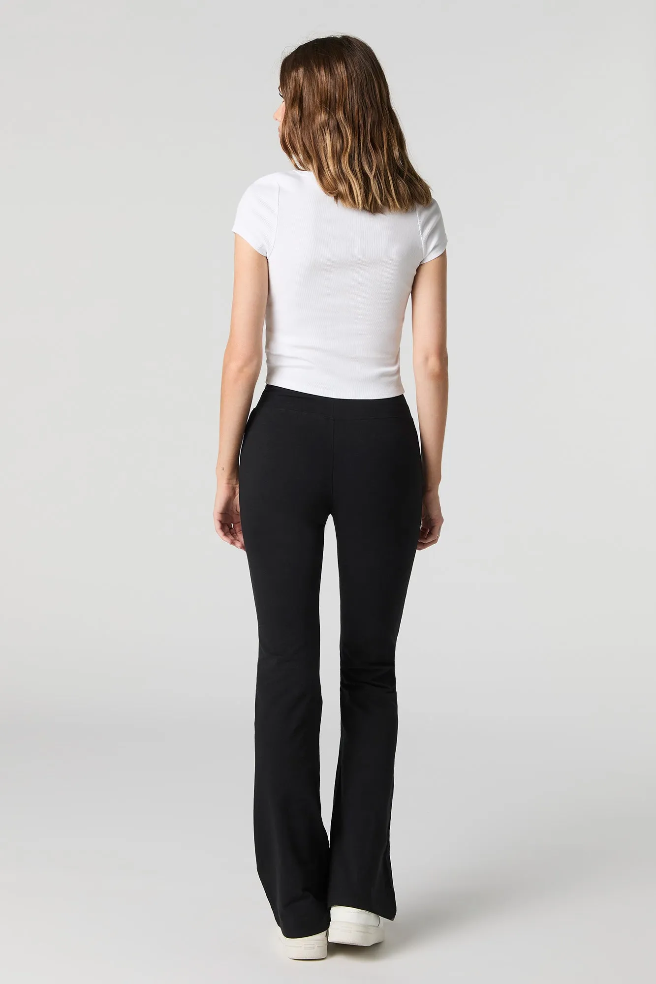 Wide Waist Flare Pant