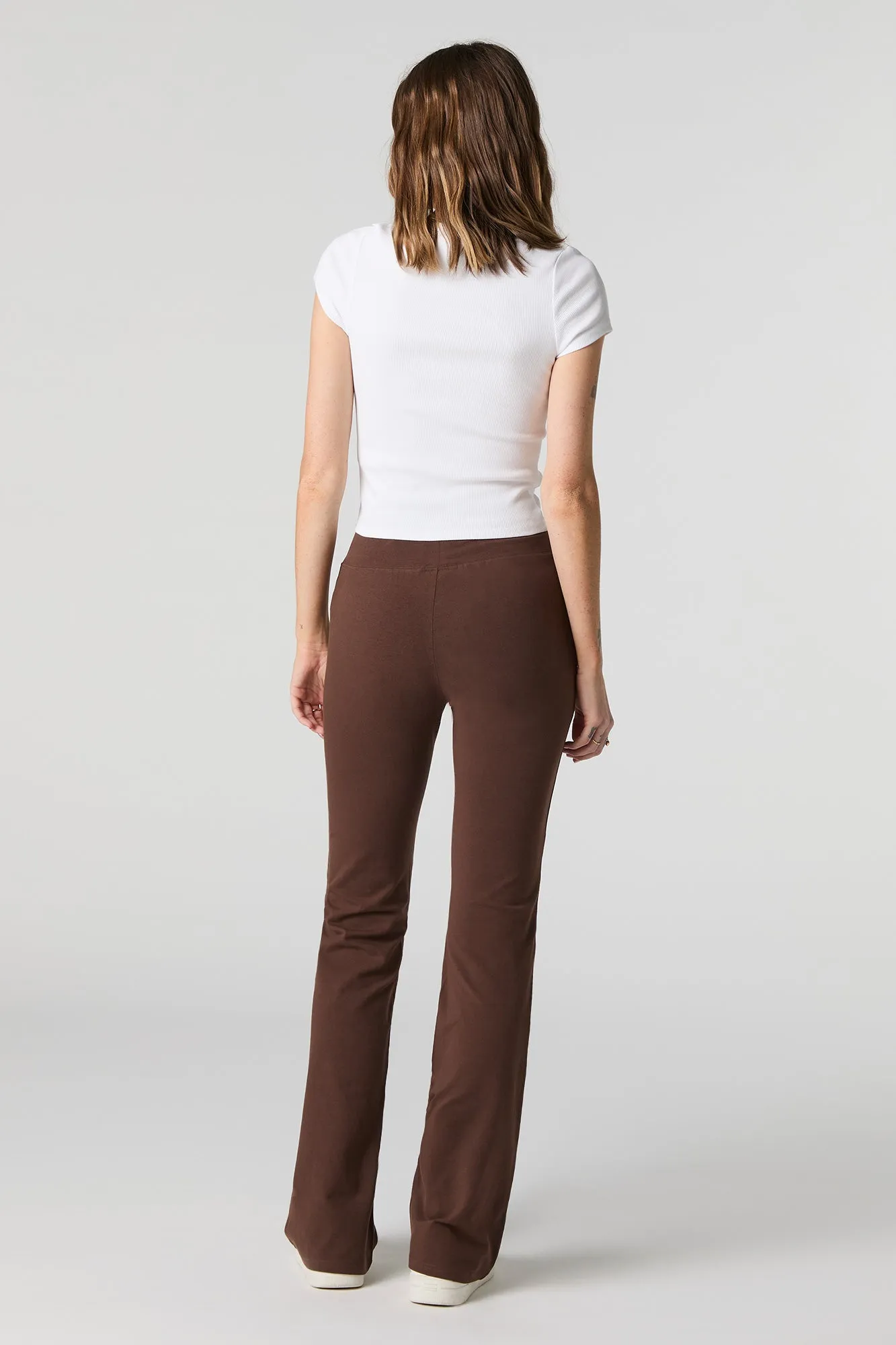 Wide Waist Flare Pant
