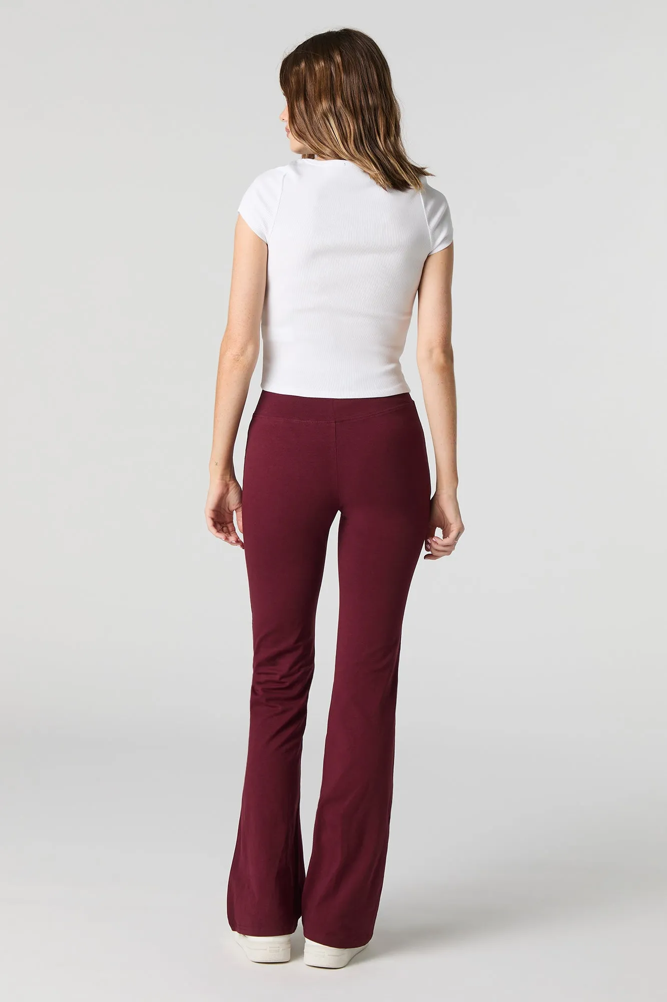 Wide Waist Flare Pant