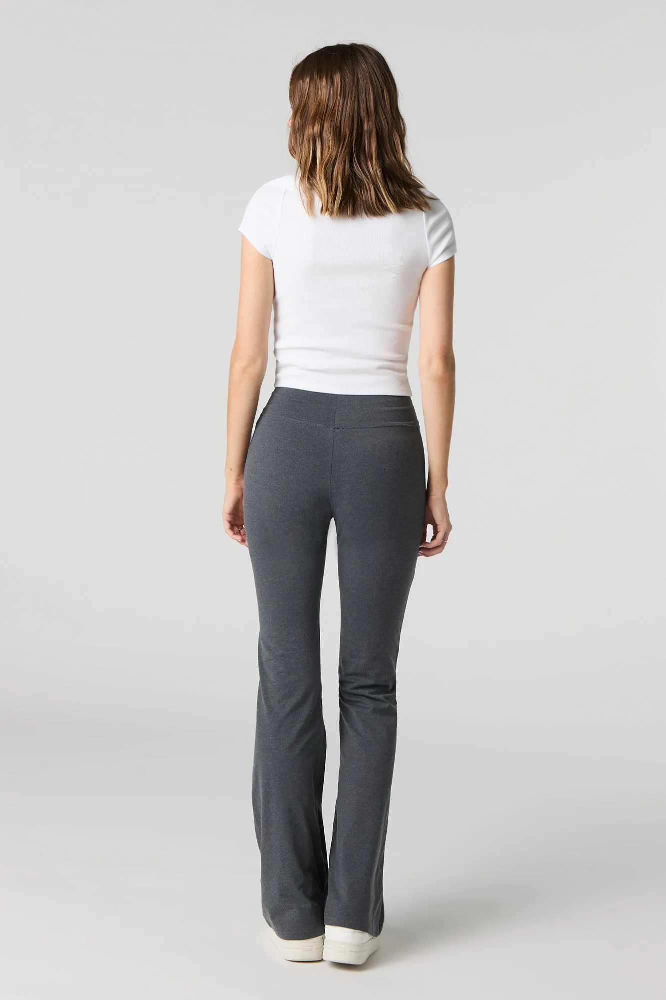 Wide Waist Flare Pant