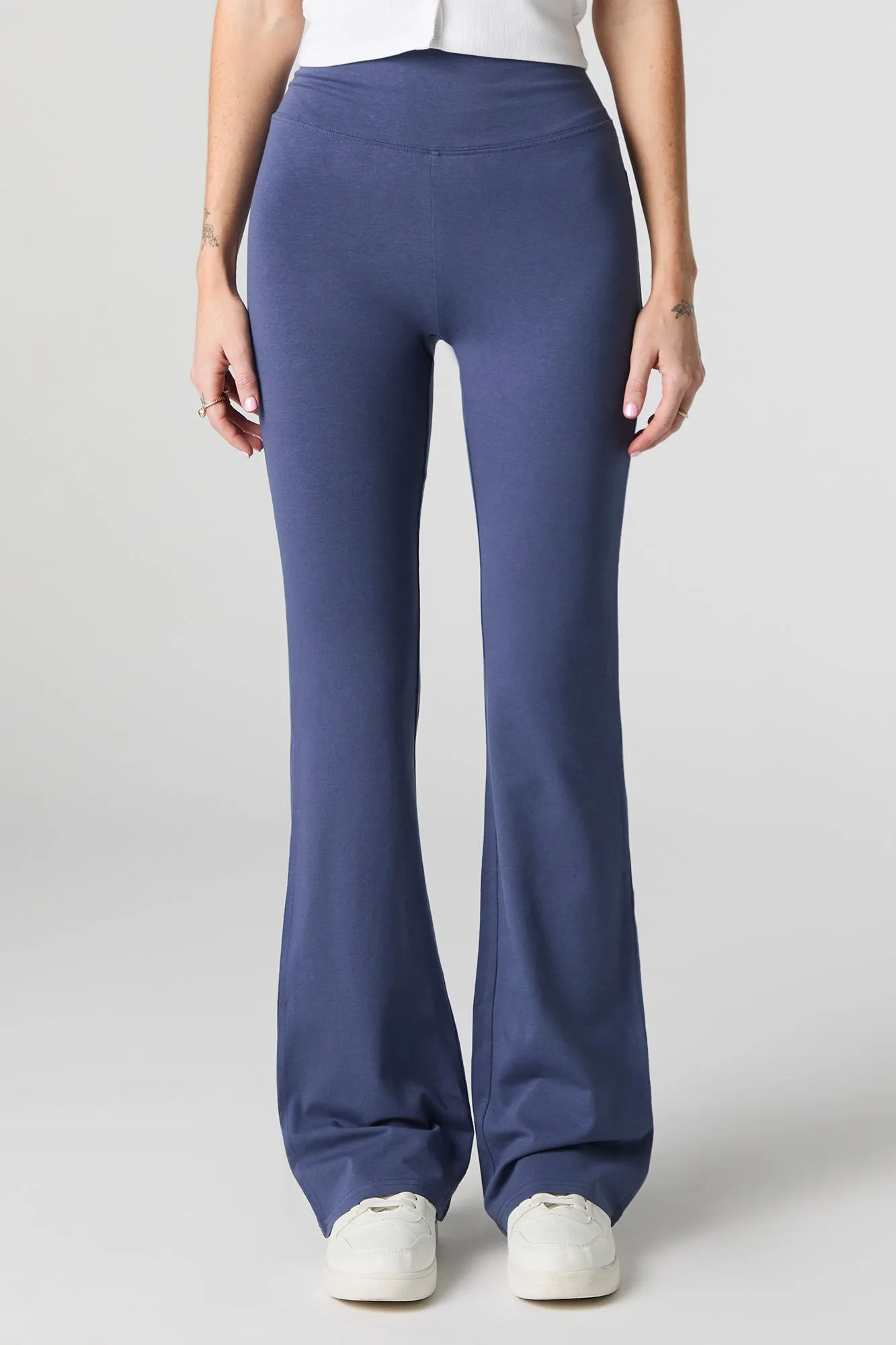 Wide Waist Flare Pant
