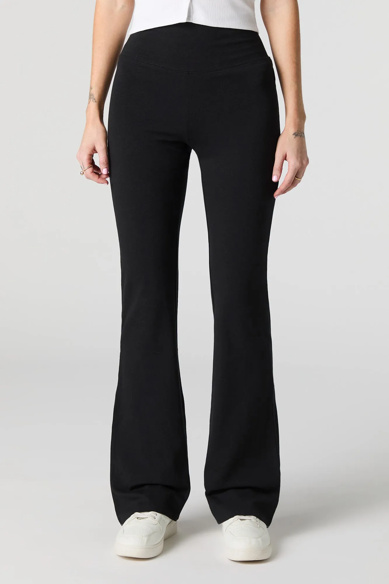 Wide Waist Flare Pant