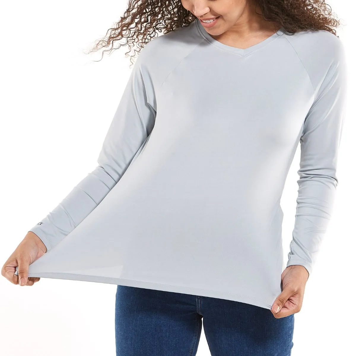 Women's Bosun V-Neck Long Sleeve Tee | Slate Grey